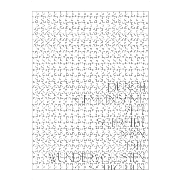 artboxONE Puzzle "Die wundervollsten Geschichten" artboxONE - Typografie,Schwarzweiß,Liebe