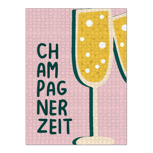 Puzzle Ravensburger "Champagnerzeit" artboxONE - Essen & Trinken / Alkohol,Lustig