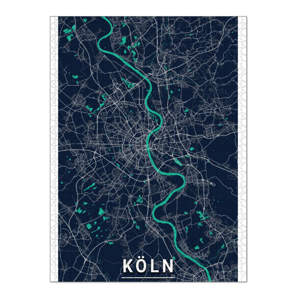 Puzzle Ravensburger "Kölner City Map" artboxONE - Städte / Köln,Kartografie