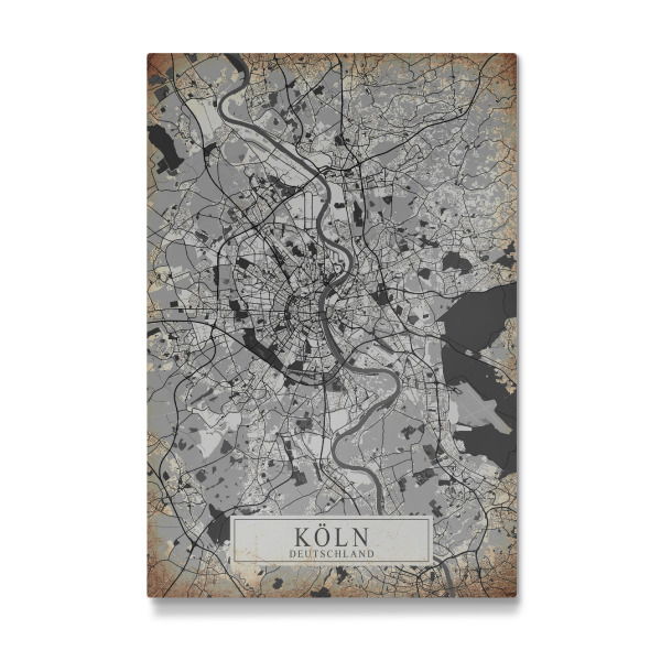 Galerie-Print "Vintage Stadtplan Köln" 30x20 cm artboxONE