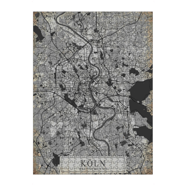 artboxONE Puzzle "Vintage Stadtplan Köln" artboxONE - Städte / Köln,Kartografie