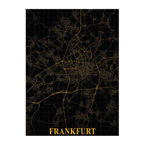 Puzzle Ravensburger "City Map von Frankfurt" artboxONE - Städte / Frankfurt,Kartografie