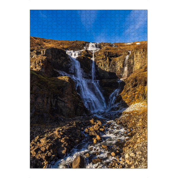 Puzzle Ravensburger "Wasserfall Rjúkandafoss" artboxONE - Natur,Reise,Reise / Länder