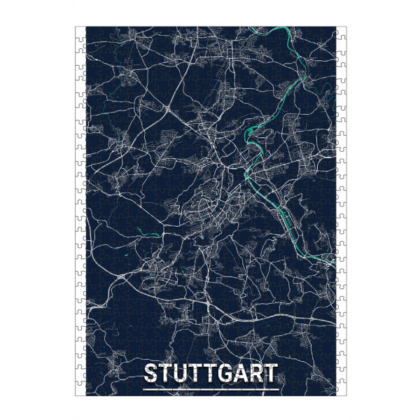 Puzzle Ravensburger "Stuttgart CityMap" artboxONE - Städte / Stuttgart,Kartografie