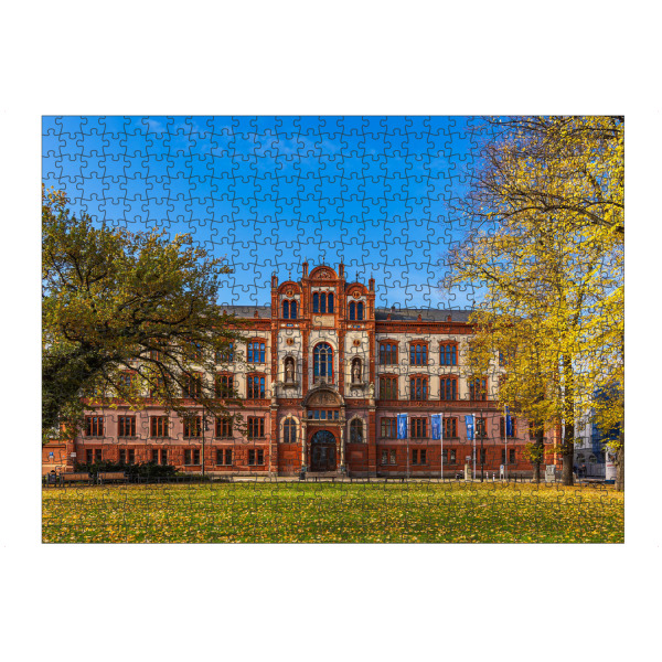 Puzzle Ravensburger "Universität in Rostock im Herbst" artboxONE - Städte,Reise,Architektur