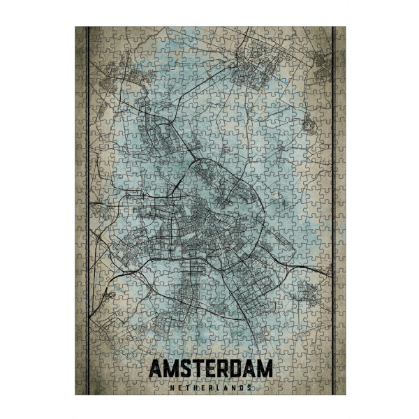artboxONE Puzzle "Vintage City Amsterdam" artboxONE - Städte / Amsterdam
