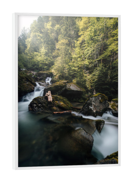 Poster mit weißem Rahmen "The River" artboxONE - Natur,Reise