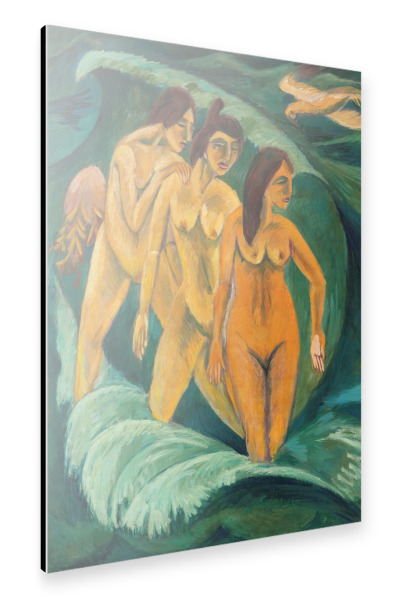 Alu-Dibond "Drei Badegäste" 30x20 cm artboxONE