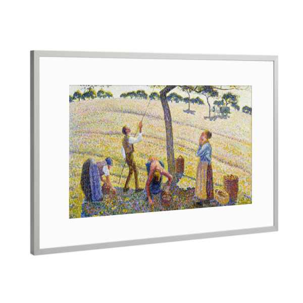 Poster mit Rahmen Silber "Apfelernte" artboxONE - Natur,Reise,Menschen,Für Mama,Für Papa