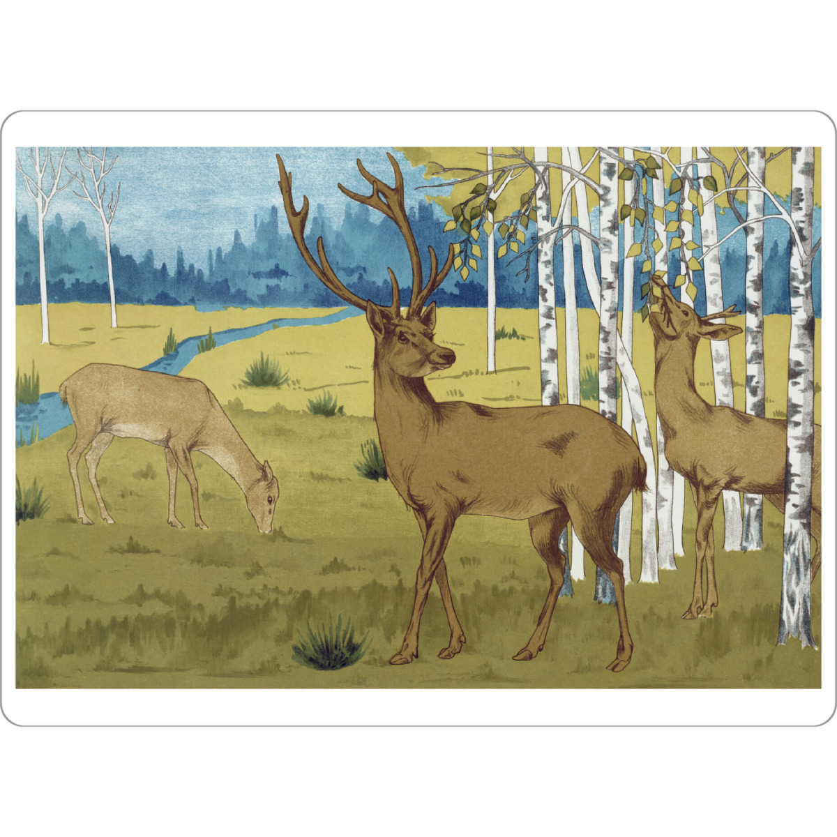 Tischset "Hirsche" artboxONE - Natur,Für Kinder,Tiere,Für Mama,Für Papa