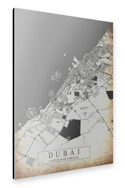Alu-Dibond "Vintage Dubai" 30x20 cm artboxONE