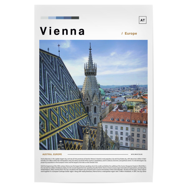 Poster "Wiener Zeitung" artboxONE - Städte,Architektur