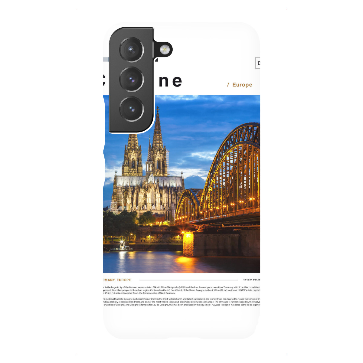 Samsung Galaxy "Kölner Zeitungsseite" Premium-Case Handyhülle artboxONE