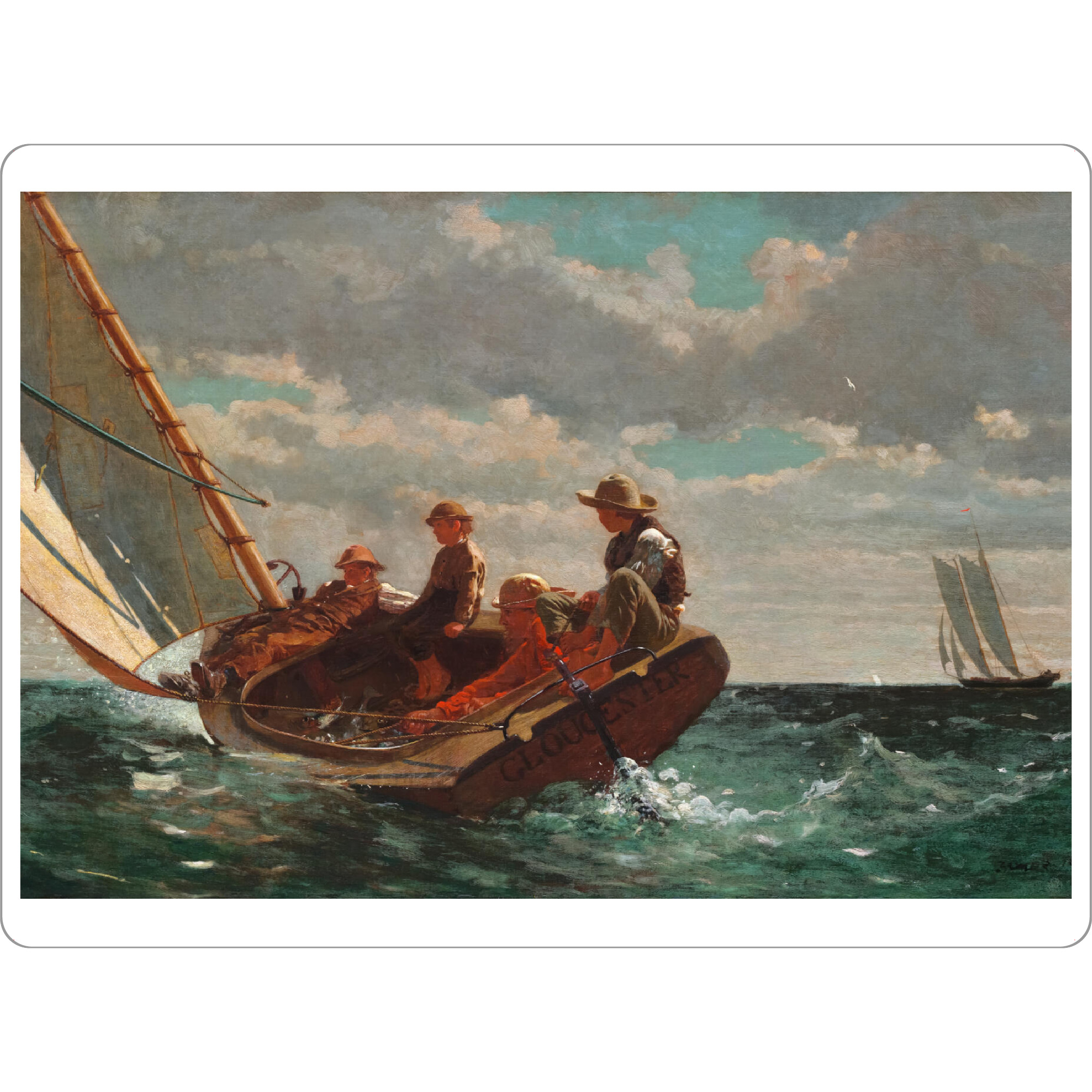 Tischset "Aufatmen" artboxONE - Reise,Menschen,Reise / Strand und Meer