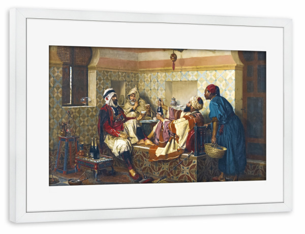 Poster mit Rahmen weiß "Eine Feier" artboxONE - Reise,Menschen,Für Mama,Für Papa,Männer
