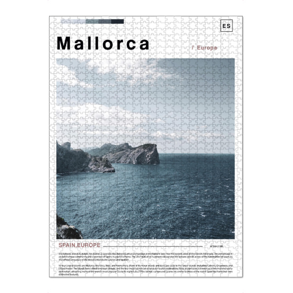 Puzzle Ravensburger "Cover der Zeitung „Mallorca“" artboxONE - Städte,Architektur
