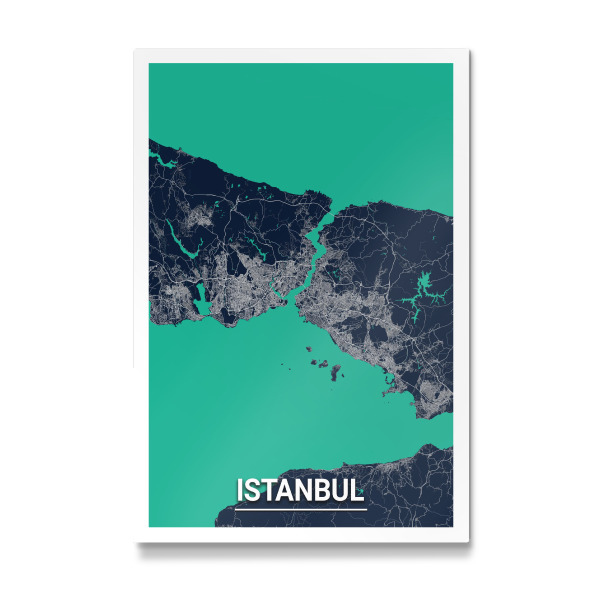 Galerie-Print "Istanbul CityMap" 30x20 cm artboxONE
