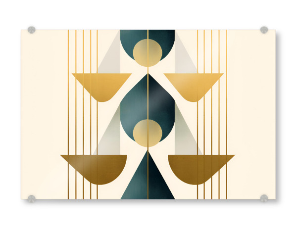 Acrylglasbild "Mid Century Formen" artboxONE - Abstrakt,Geometrie