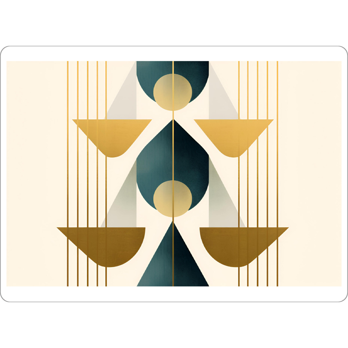 Tischset "Mid Century Formen" artboxONE - Abstrakt,Geometrie