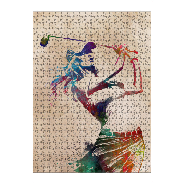 artboxONE Puzzle "Golfsport Kunst A" artboxONE - Sport,Sport / Sommerspiele - Golf,Golfspieler,Golfen,Sport,Frau,Sport - Bild golf