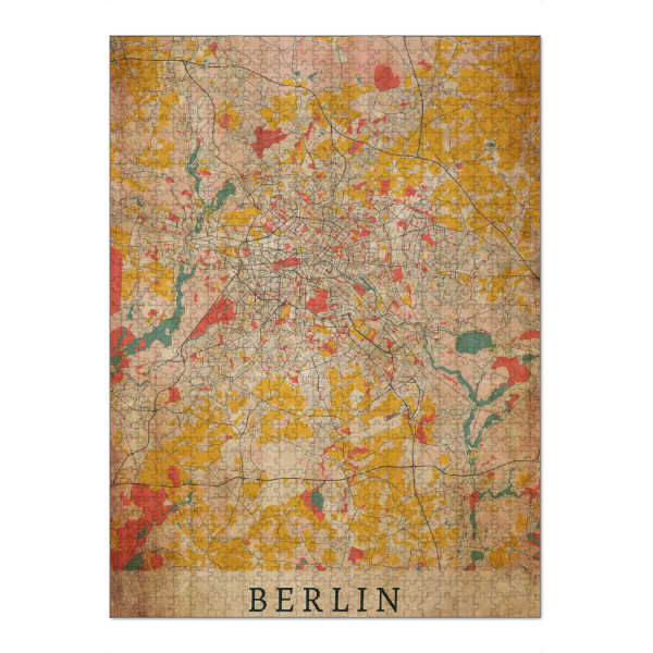 Puzzle Ravensburger "Berliner Vintage City Map" artboxONE - Städte / Berlin,Kartografie