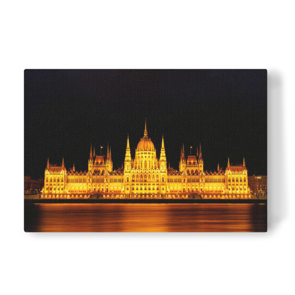 Leinwandbild "Das Parlament bei Nacht" artboxONE - Reise,Architektur,Städte / Budapest - Budapest,Parlament,Donau,Ungarn,Buda,Pest