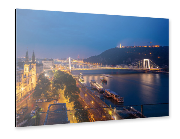 Alu-Dibond "Die Elisabethbrücke" 30x20 cm artboxONE
