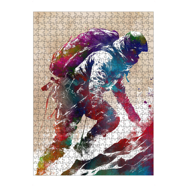 Puzzle Ravensburger "Bergsport Kunst C" artboxONE - Sport,Sport / Motivation - Bergsteiger,Berg,Sport,Sport,Grafik,Bergsteiger - Bild bergsteiger