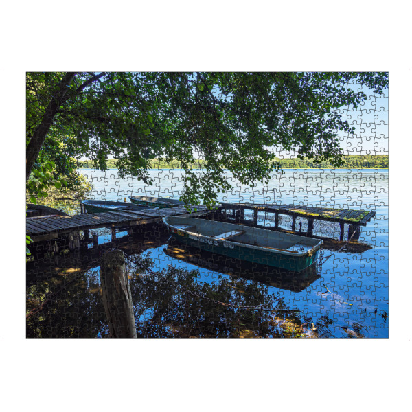 Puzzle Ravensburger "Bäume, Boote, Schaalsee" artboxONE - Natur,Reise