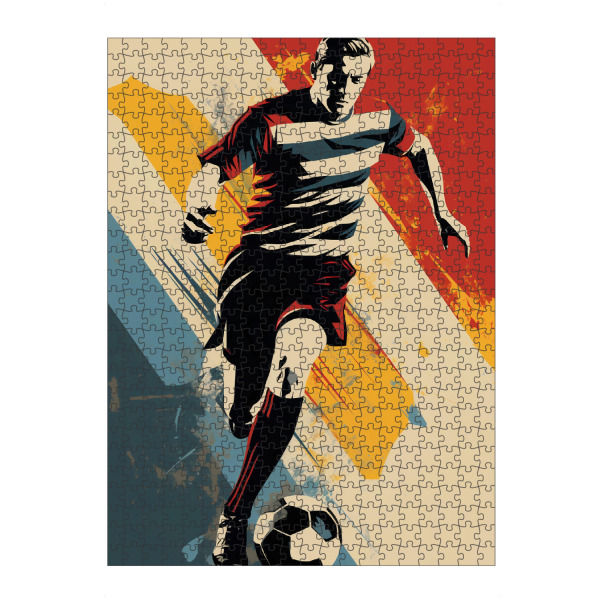 Puzzle Ravensburger "Football Vintage Retro 2 (matart)" artboxONE - Sport,Sport / Fußball