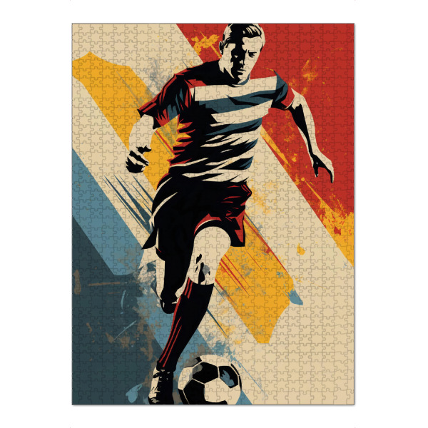 Puzzle Ravensburger "Football Vintage Retro 2 (matart)" artboxONE - Sport,Sport / Fußball