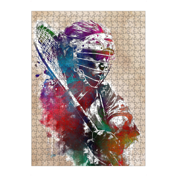 artboxONE Puzzle "Lacrosse-Sportkunst D" artboxONE - Sport - Lacrosse-spieler,Lacrosse,Sport,Kunst,Illustration - Bild lacrosse-spieler