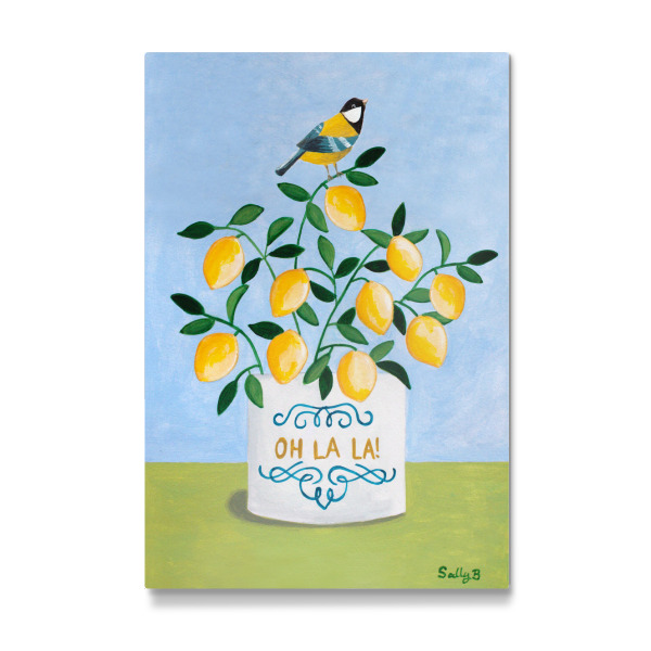Galerie-Print "Vogel und Zitronen" 30x20 cm artboxONE