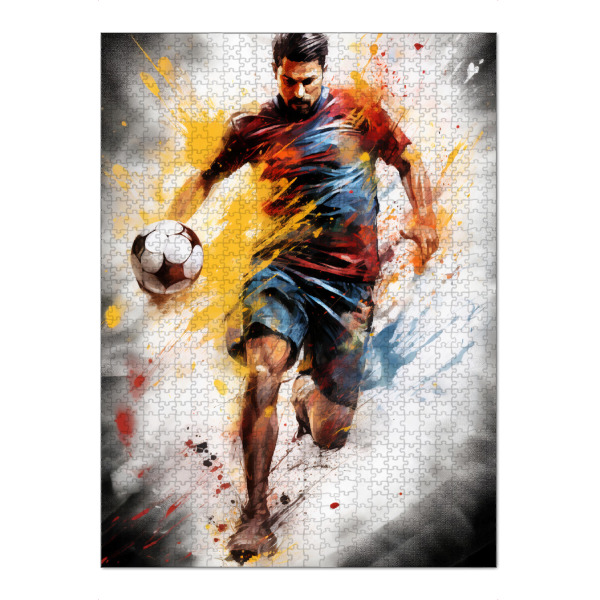 Puzzle Ravensburger "Football Watercolor 3 (matart)" artboxONE - Sport,Sport / Fußball