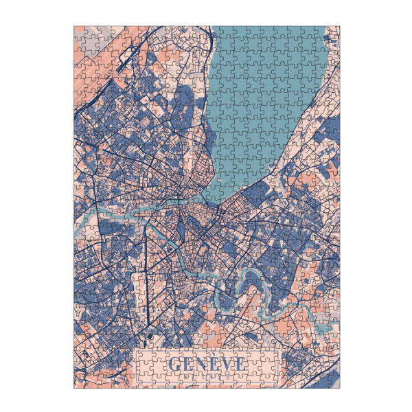 artboxONE Puzzle "Genève City Map" artboxONE - Städte,Kartografie