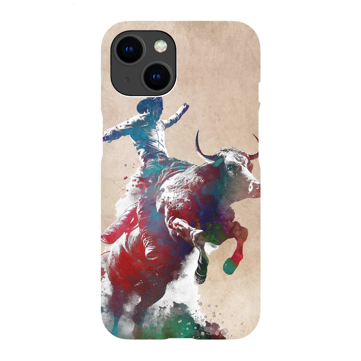 "Rodeo-Sportkunst A"für iPhone - Premium-Case Handyhülle artboxONE