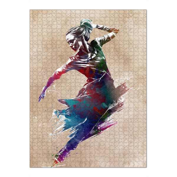 Puzzle Ravensburger "Eiskunstlauf Sportkunst A" artboxONE - Sport,Sport / Motivation - Eiskunstlauf,Eislaufen,Eissport,Wintersport,Sport,Tanzen