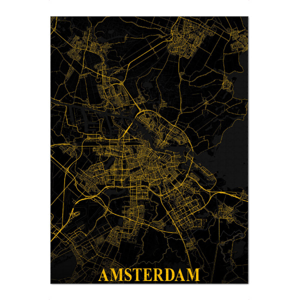 Puzzle Ravensburger "Amsterdam als City Map" artboxONE - Städte / Amsterdam,Kartografie