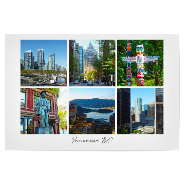 Poster "Vancouver Kollage" artboxONE - Städte,Reise,Architektur,Reise / Länder,Städte / Wien
