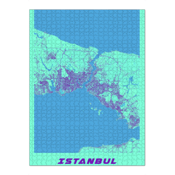 Puzzle Ravensburger "City Map Istanbul" artboxONE - Städte / Istanbul,Kartografie