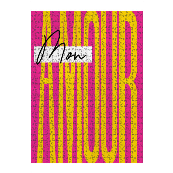 Puzzle Ravensburger "Malou Studio - Mon Amour" artboxONE - Typografie,Liebe