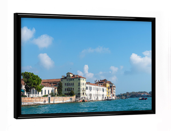 Poster mit schwarzem Rahmen "Kanal, Venedig, Wolken" artboxONE - Reise,Architektur,Städte / Venedig,Reise / Länder