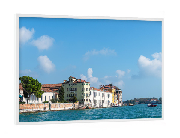 Poster mit weißem Rahmen "Kanal, Venedig, Wolken" artboxONE - Reise,Architektur,Städte / Venedig,Reise / Länder