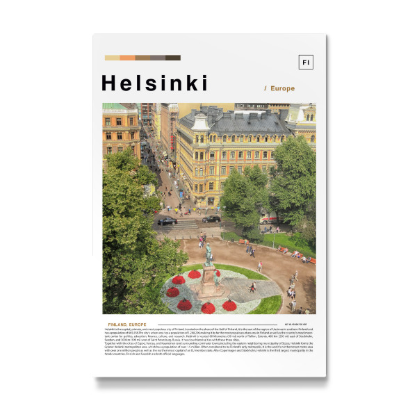 Galerie-Print "Titelseite der Helsinki-Zeitung" 30x20 cm artboxONE