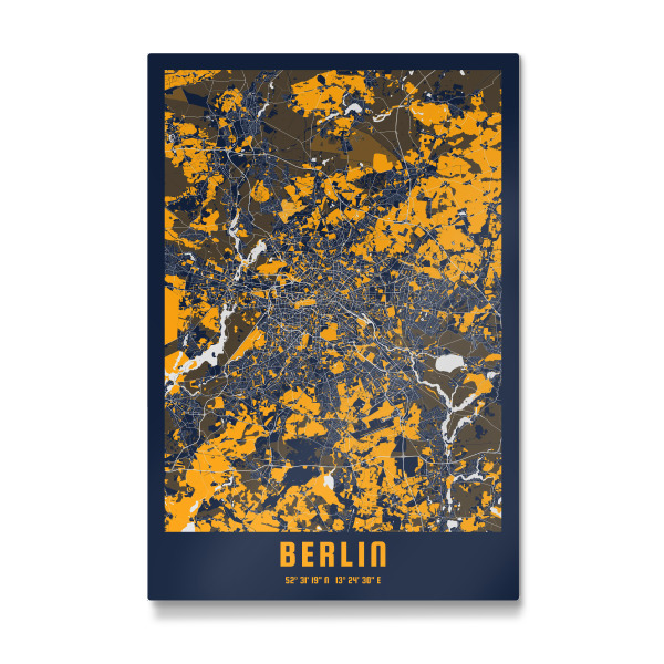 Galerie-Print "Berliner City Map" 30x20 cm artboxONE