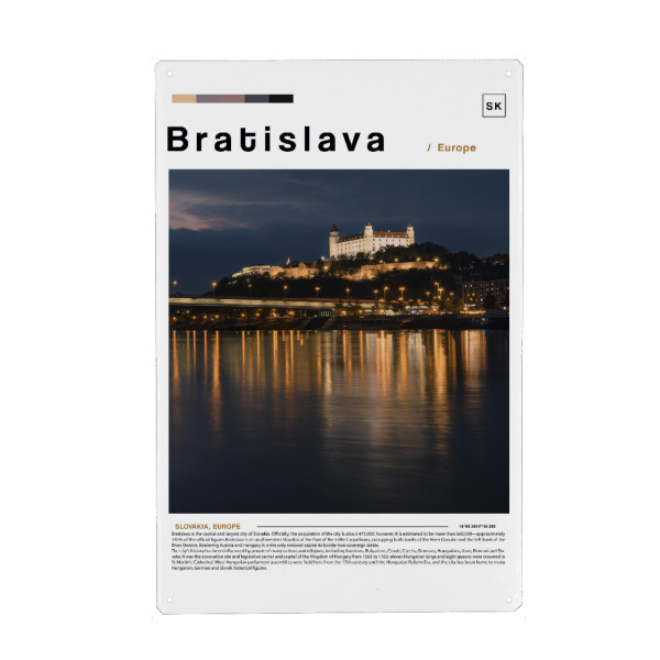 Holzbild "Cover der Bratislavaer Zeitung" artboxONE - Städte,Architektur