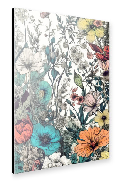 Alu-Dibond "Wiese voller Blumen I" 30x20 cm artboxONE