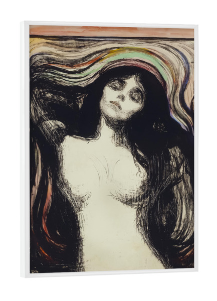 Poster mit weißem Rahmen "Dame Madonna" artboxONE - Menschen,Liebe,Für Mama,Für Papa