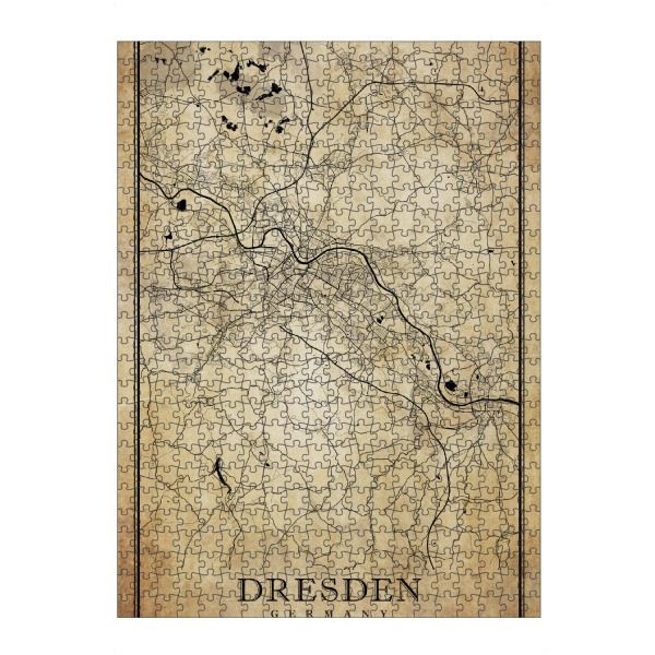 artboxONE Puzzle "Vintage Dresden" artboxONE - Städte / Dresden,Kartografie