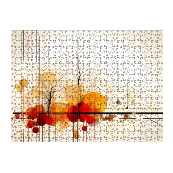 artboxONE Puzzle "Geometrie Kunst HERBST Stadtpark" artboxONE - Natur,Abstrakt